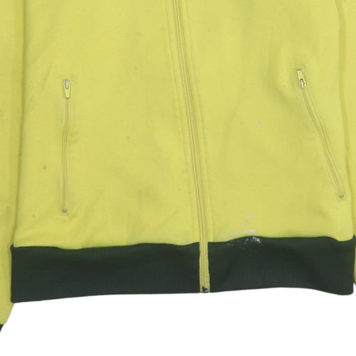 Puma Men's Yellow Track Jacket Size S Retro Full Zip Sportswear