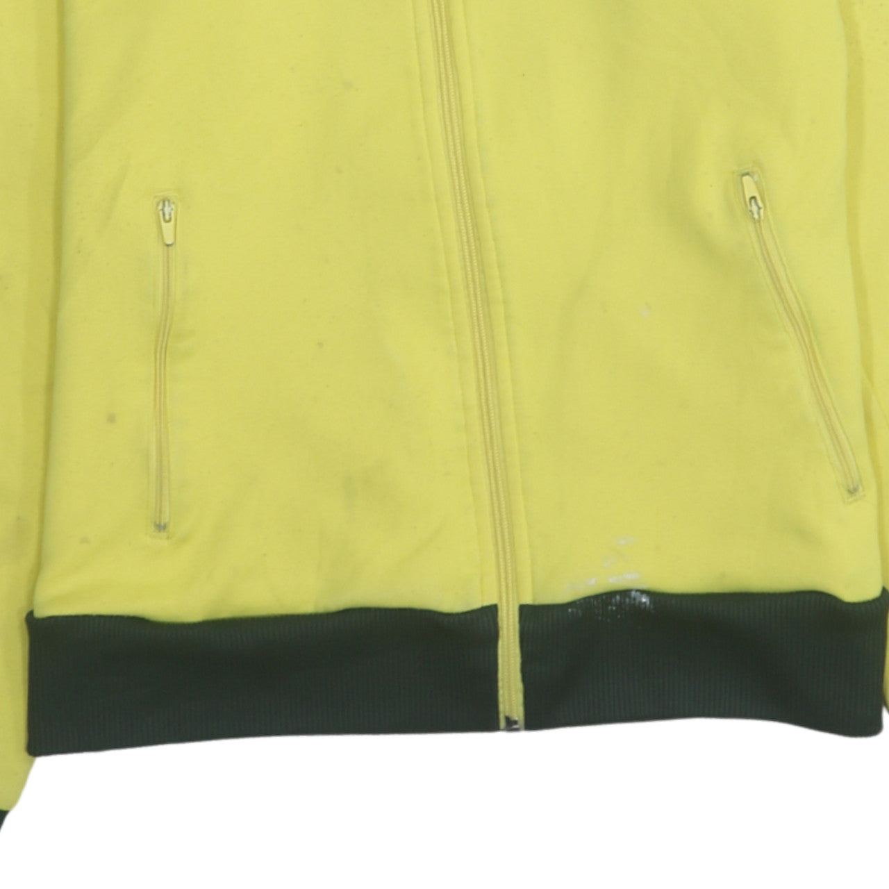 Puma Men's Yellow Track Jacket Size S Retro Full Zip Sportswear