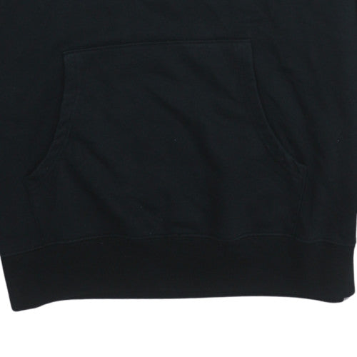Lonsdale Men's Black Pullover Hoodie Size L Fleece Sportswear