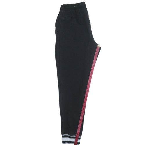Champion Men's Black L Jogger Sweatpants with Logo and Elastic Waist