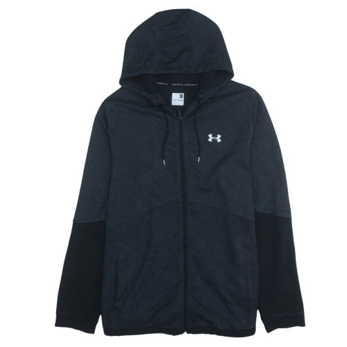 Under Armour Men's Black XXL Full Zip Hoodie Lightweight Fleece