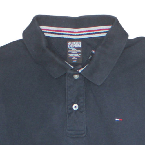Tommy Hilfiger Men's Black Regular Fit Short Sleeve Polo Shirt M