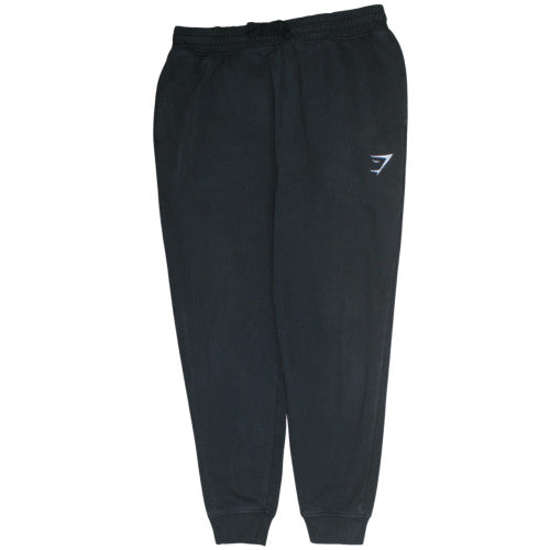 Gymshark Men's Black Fleece Sweatpants M Regular Fit Casual Trousers