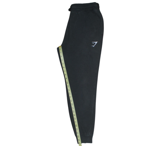 Gymshark Men's Black Fleece Sweatpants M Regular Fit Casual Trousers