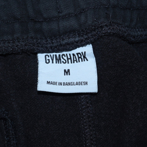 Gymshark Men's Black Fleece Sweatpants M Regular Fit Casual Trousers
