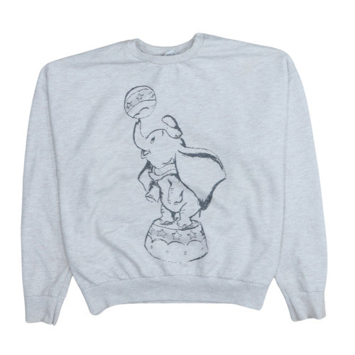 Disney Women’s Grey Dumbo Graphic Pullover Sweatshirt L 14/16