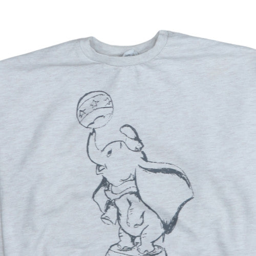 Disney Women’s Grey Dumbo Graphic Pullover Sweatshirt L 14/16