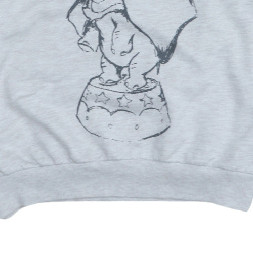 Disney Women’s Grey Dumbo Graphic Pullover Sweatshirt L 14/16