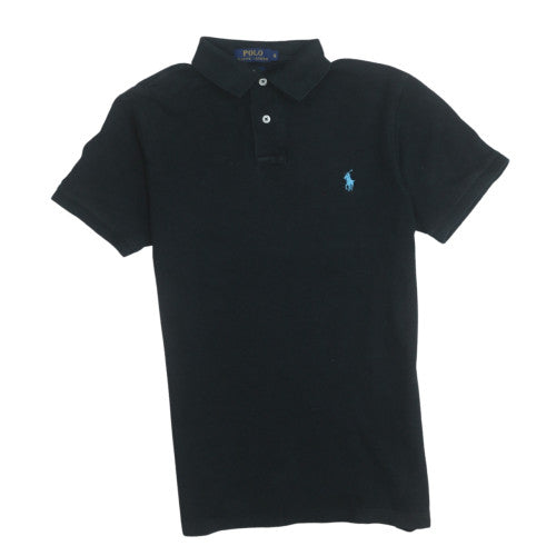 Polo Ralph Lauren Men's Black Slim Fit Short Sleeve Polo Shirt S