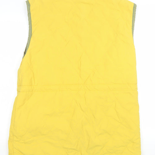Red/Green Men's Yellow Polyamide Bodywarmer Waistcoat M