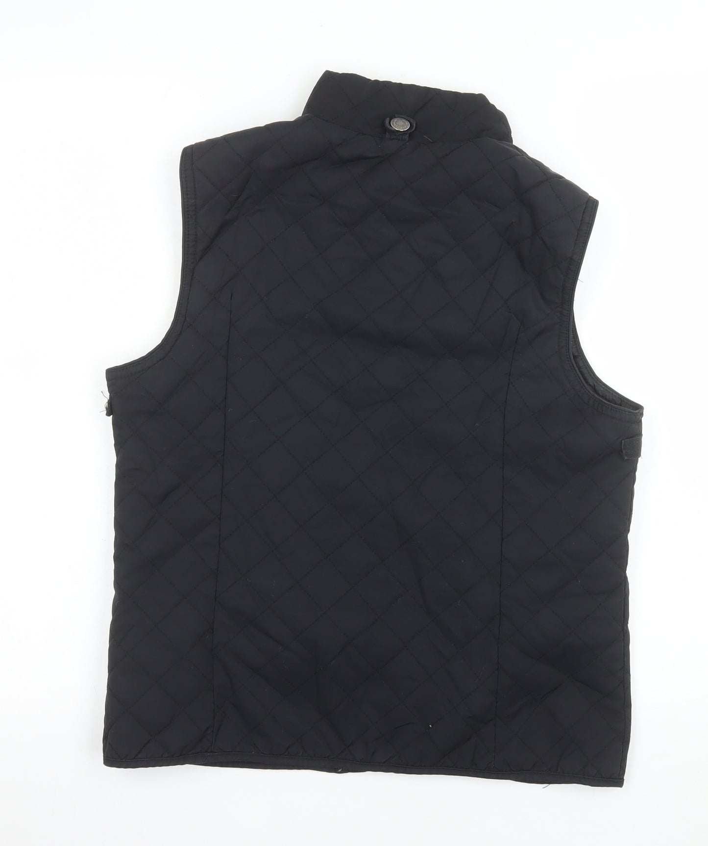 Maine New England Womens Black Quilted Waistcoat Size 12