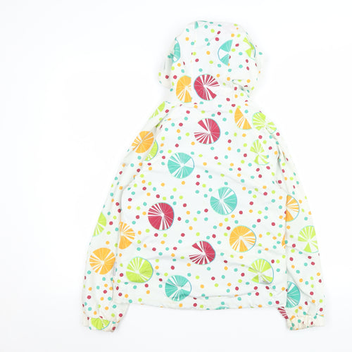 Trespass Girls Multicoloured Waterproof Hooded Rain Coat 7-8 Years