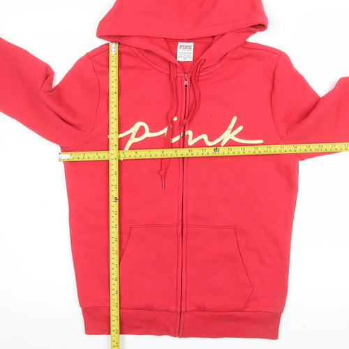 Victoria's Secret Pink Women's Red XS Hooded Zip Jacket