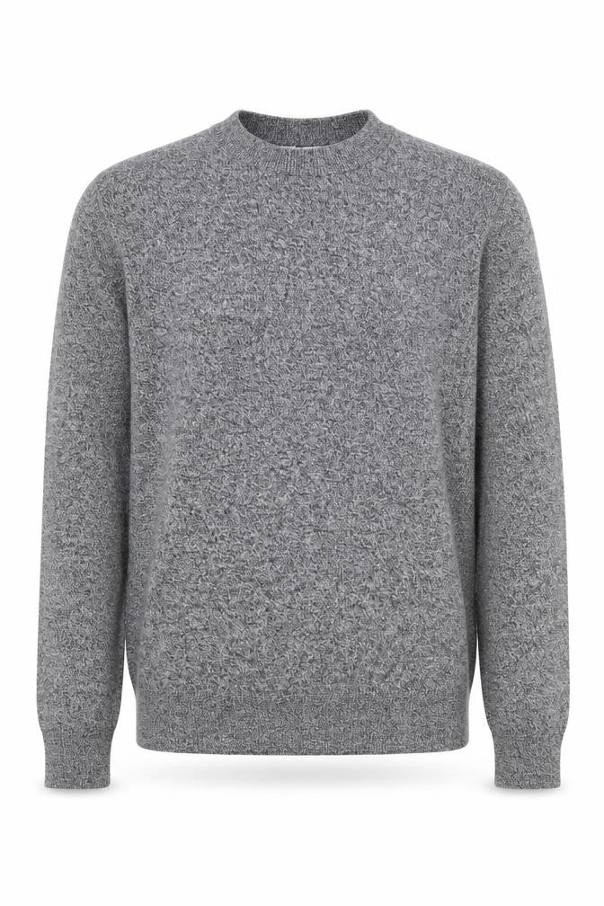Topman Men's Grey Cotton Crew Neck Jumper Size S