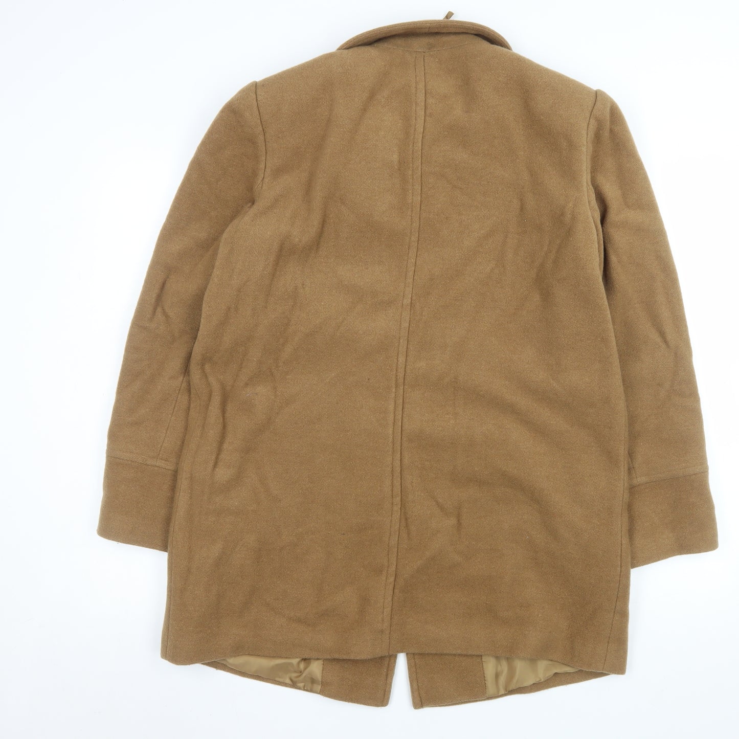 Honor Millburn Women’s Brown Wool Blend Mid-Length Coat Size 14