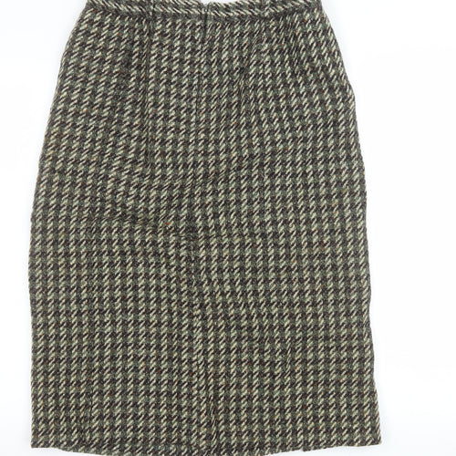 Jobis Women Grey Wool Tweed Midi Pencil Skirt Size 16