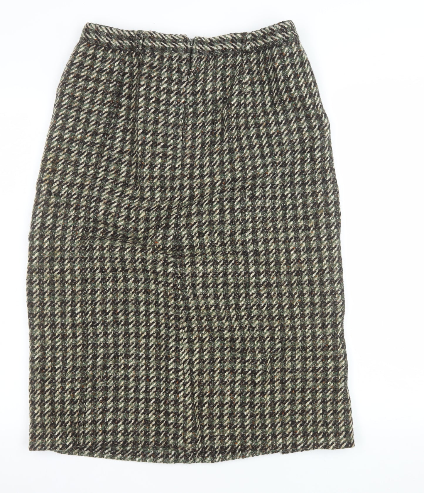Jobis Women Grey Wool Tweed Midi Pencil Skirt Size 16