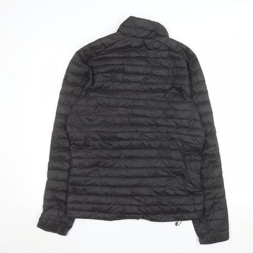 Decathlon Men's Black Lightweight Puffer Jacket Size M Regular