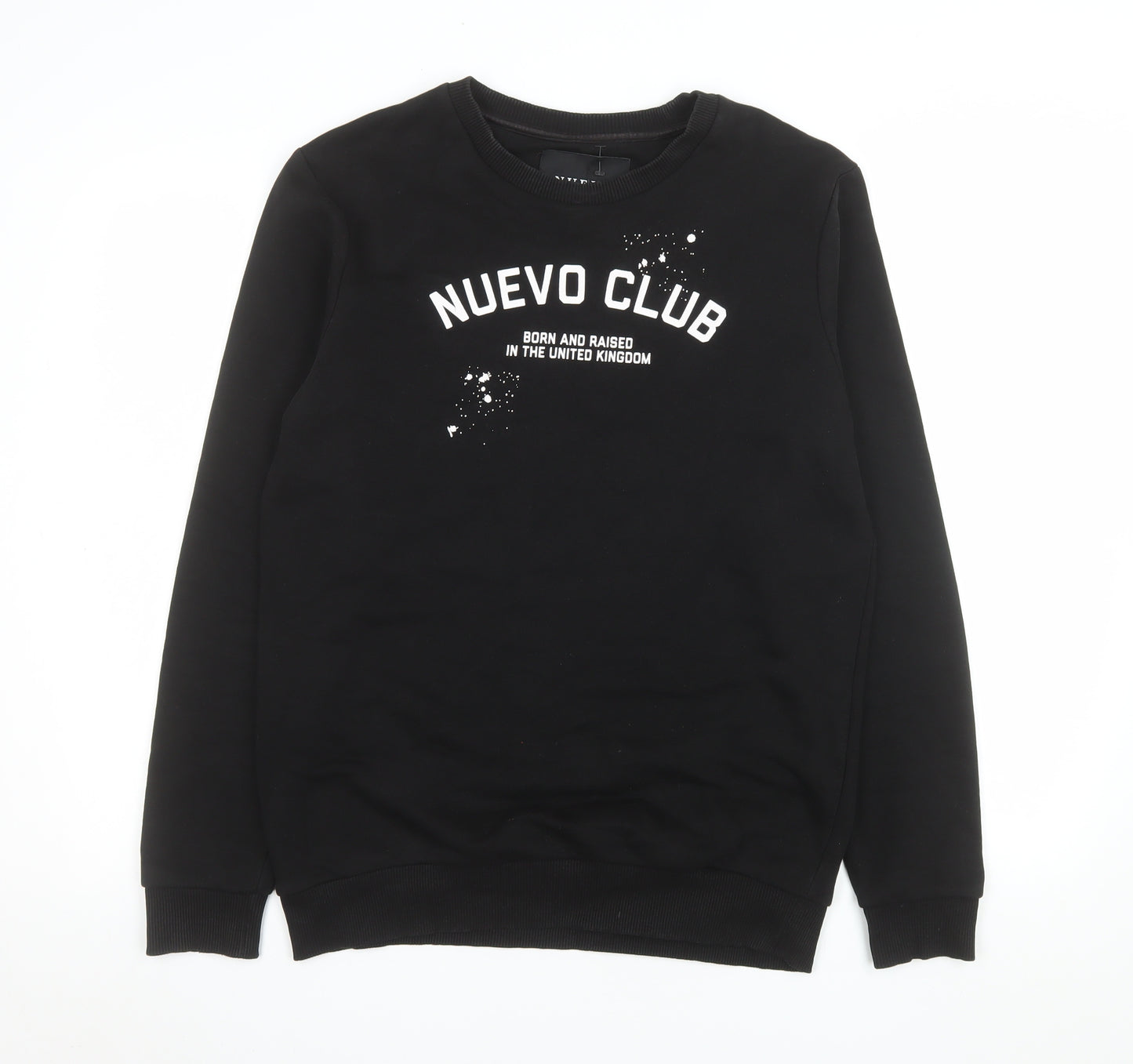 Nuevo Club Men's Black Graphic Pullover Sweatshirt Size S