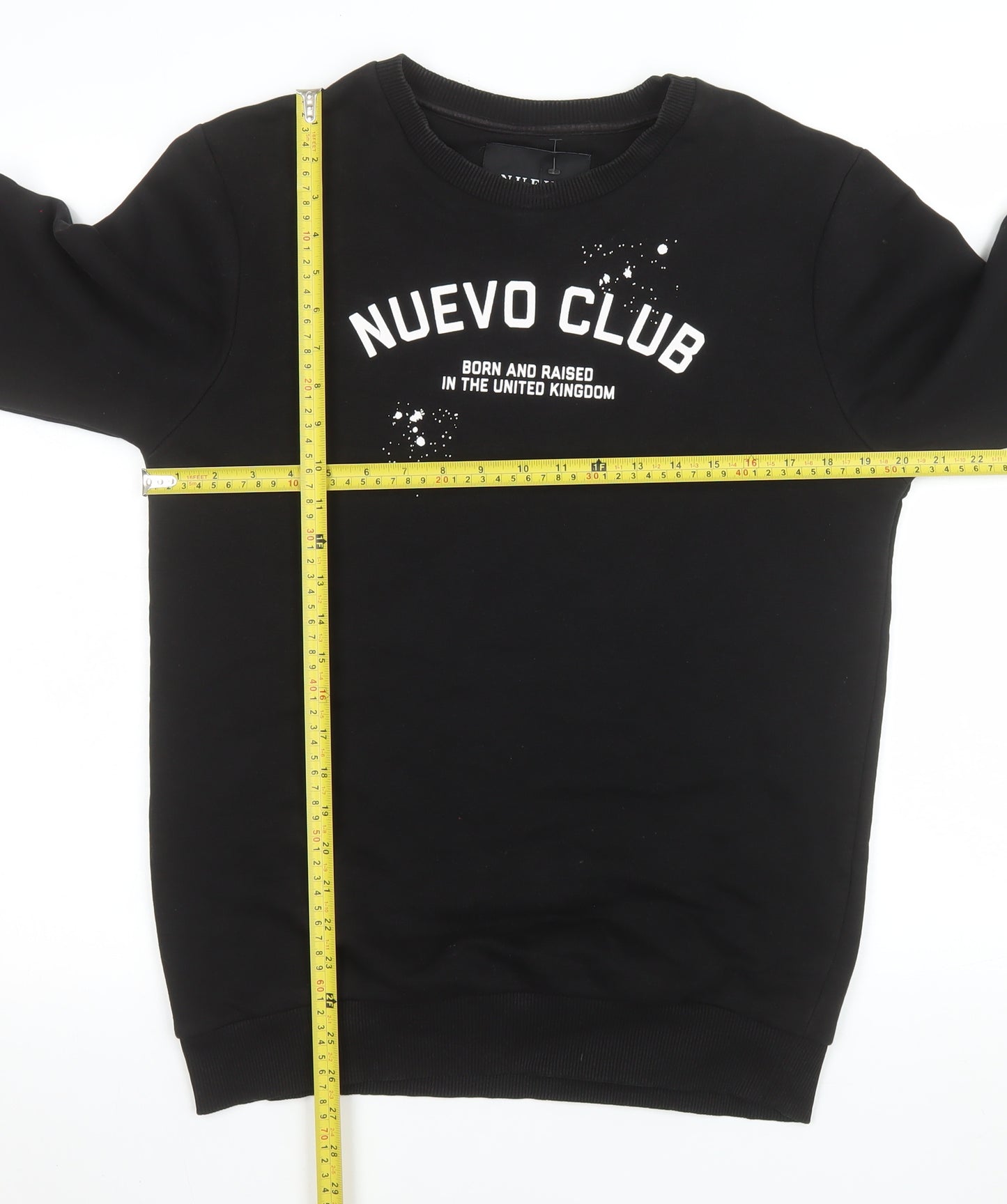 Nuevo Club Men's Black Graphic Pullover Sweatshirt Size S