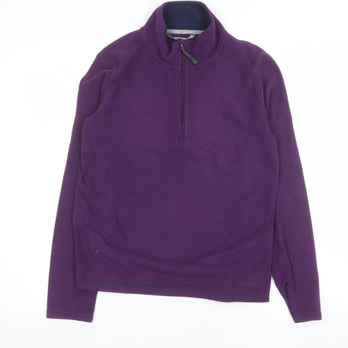 Peter Storm Women's Purple 1/2 Zip Fleece Pullover Size 10