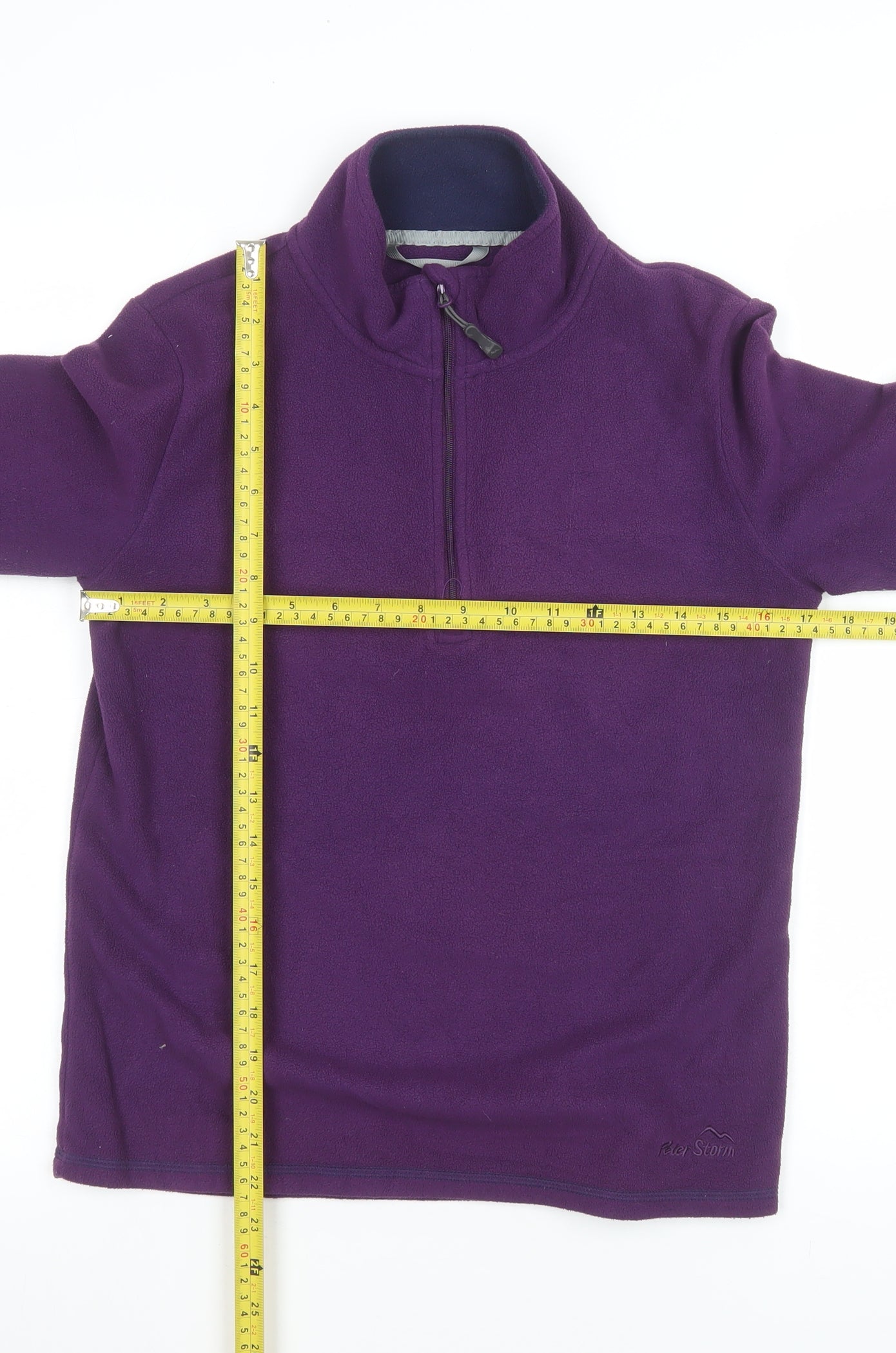 Peter Storm Women's Purple 1/2 Zip Fleece Pullover Size 10