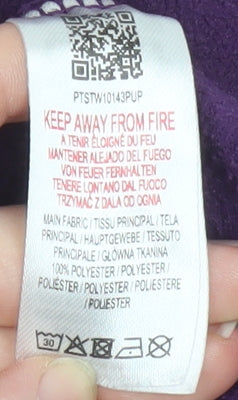 Peter Storm Women's Purple 1/2 Zip Fleece Pullover Size 10