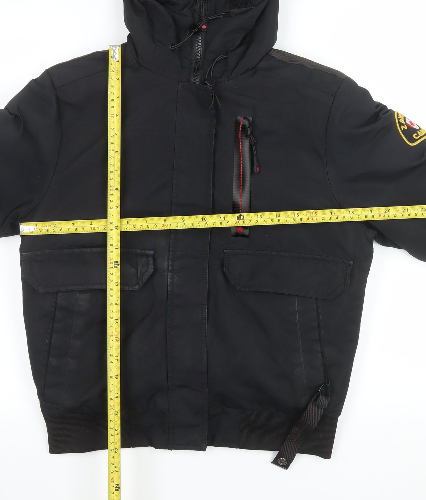 Zavetti Canada Men's Black XS Hooded Puffer Jacket Winter Coat