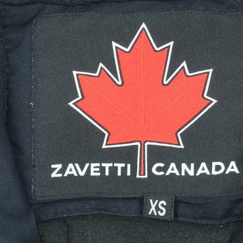 Zavetti Canada Men's Black XS Hooded Puffer Jacket Winter Coat