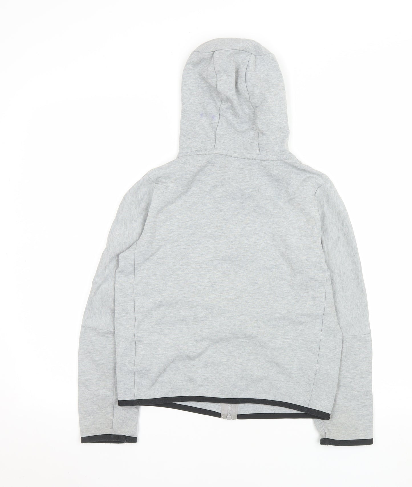 Nike Boys Grey Hooded Tech Fleece Track Jacket M 11-12 Years