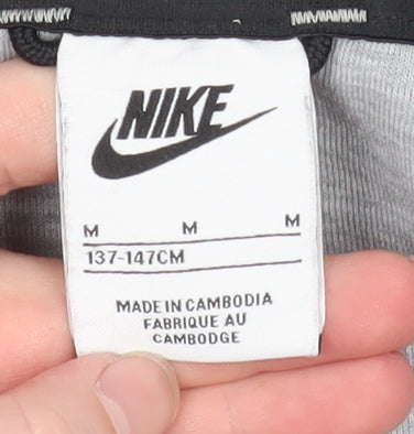 Nike Boys Grey Hooded Tech Fleece Track Jacket M 11-12 Years