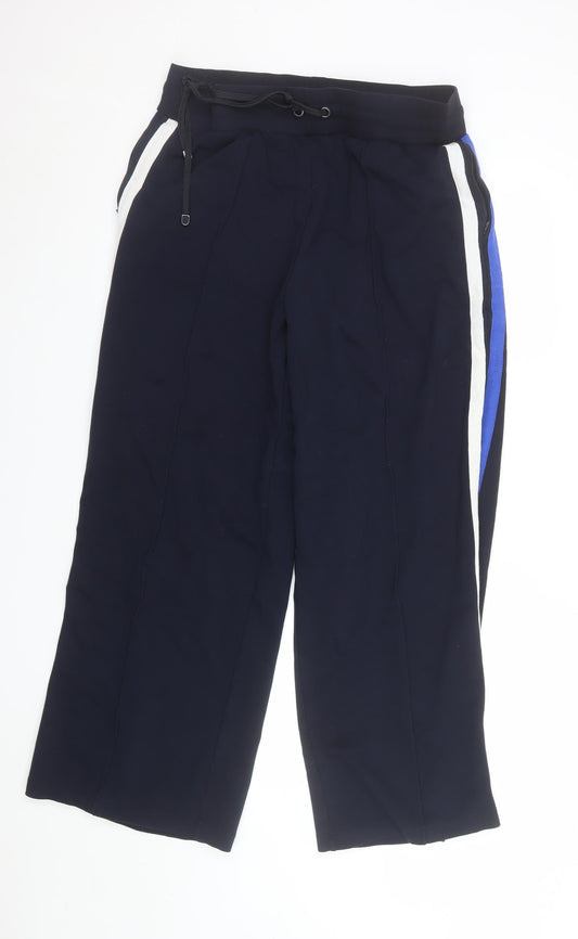 Marks and Spencer Women Blue Jogger Trousers Size 16 Elastic Waist