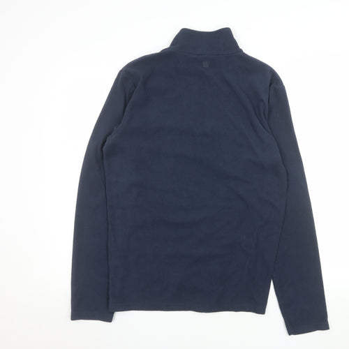 Mountain Warehouse Men's Blue Fleece 1/4 Zip Pullover Sweatshirt S