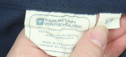 Mountain Warehouse Men's Blue Fleece 1/4 Zip Pullover Sweatshirt S