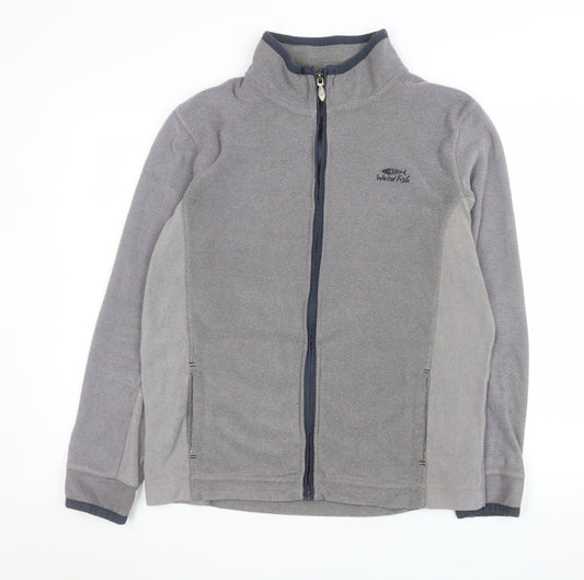 Weird Fish Men's Grey Full Zip Fleece Jacket Size M Outdoor Wear