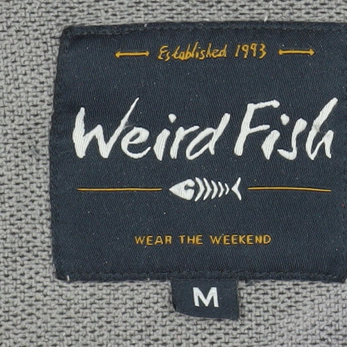 Weird Fish Men's Grey Full Zip Fleece Jacket Size M Outdoor Wear
