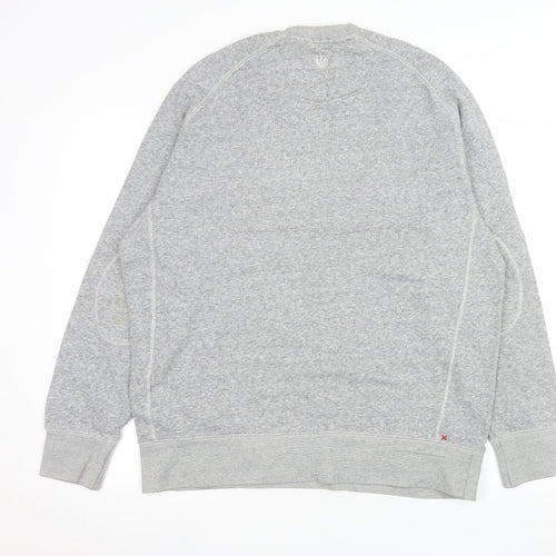 Fat Face Men's Grey Cotton Crew Neck Sweatshirt L