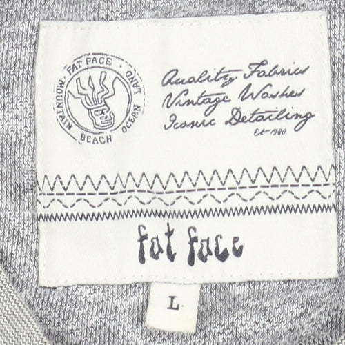 Fat Face Men's Grey Cotton Crew Neck Sweatshirt L