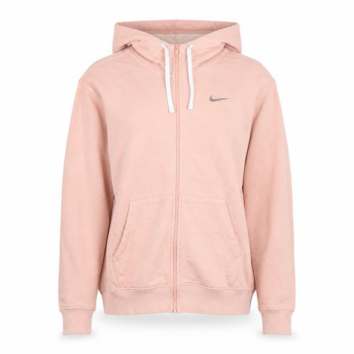 Nike Womens Pink Full Zip Hooded Jacket Size S Casual Cotton