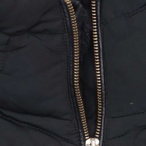 Zara Women’s Black Puffer Jacket Size S Quilted Short Coat