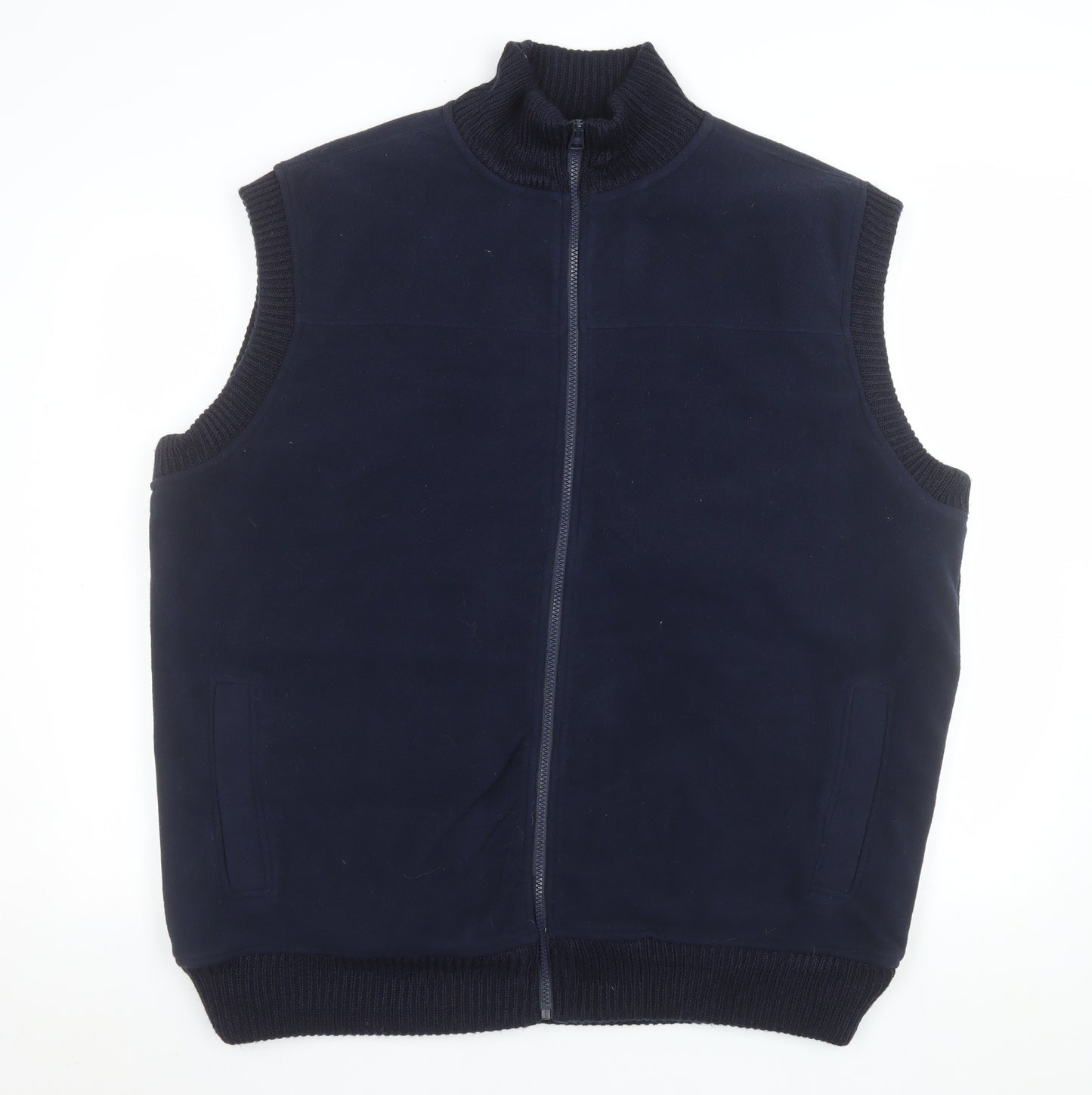 James Pringle Men’s Blue 2XL Polyester Full Zip Bodywarmer Vest