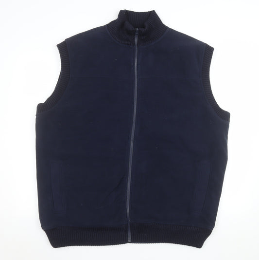 James Pringle Men’s Blue 2XL Polyester Full Zip Bodywarmer Vest