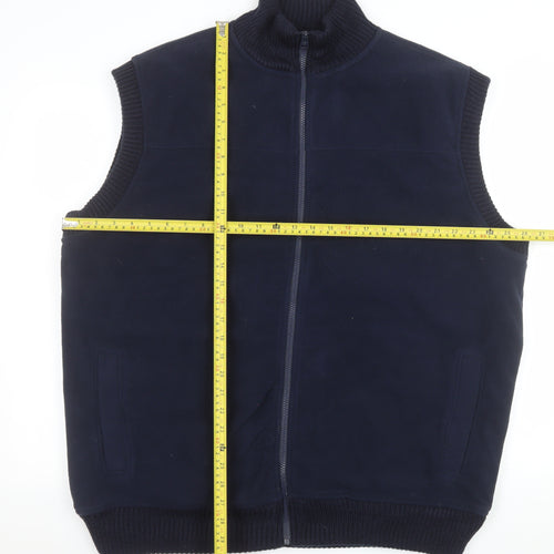 James Pringle Men’s Blue 2XL Polyester Full Zip Bodywarmer Vest