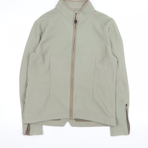 Rohan Womens Green Honeycomb Softshell Jacket Size M Lightweight Zip