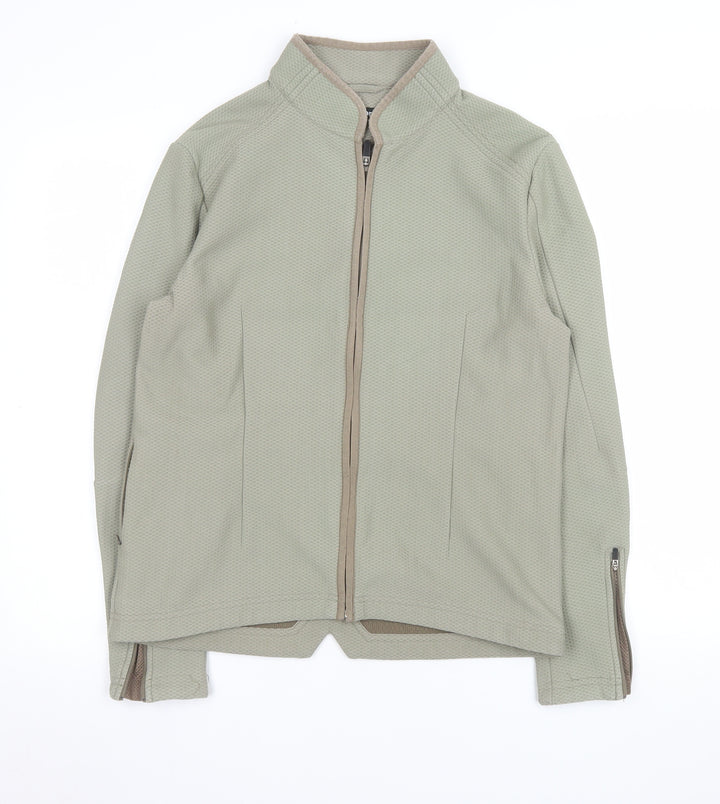 Rohan Womens Green Honeycomb Softshell Jacket Size M Lightweight Zip