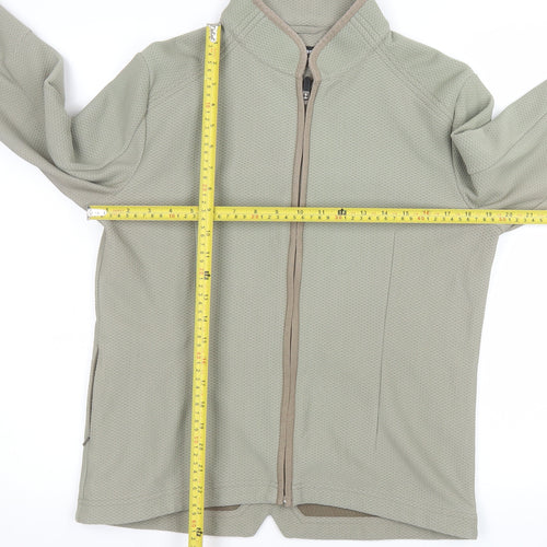 Rohan Womens Green Honeycomb Softshell Jacket Size M Lightweight Zip