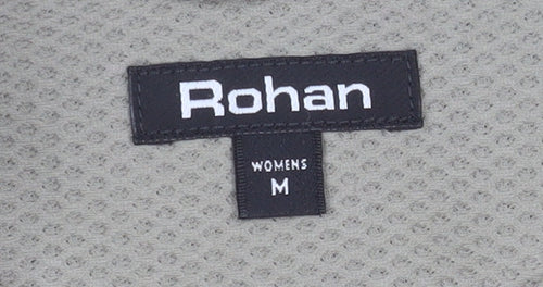 Rohan Womens Green Honeycomb Softshell Jacket Size M Lightweight Zip