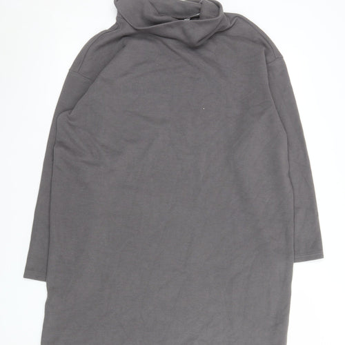 Marks and Spencer Women’s Grey Roll Neck Shift Dress Size 14
