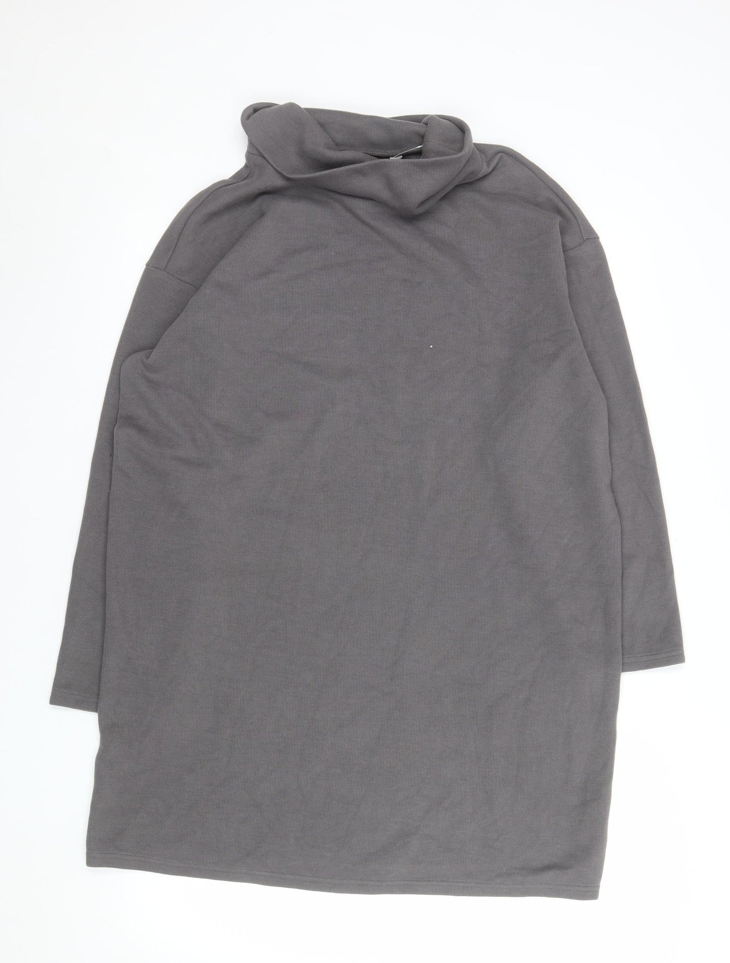 Marks and Spencer Women’s Grey Roll Neck Shift Dress Size 14