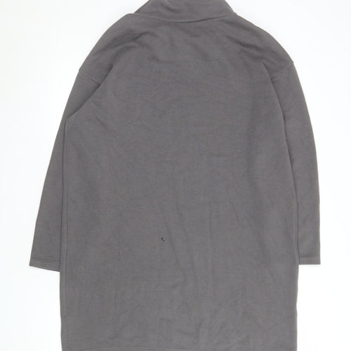Marks and Spencer Women’s Grey Roll Neck Shift Dress Size 14